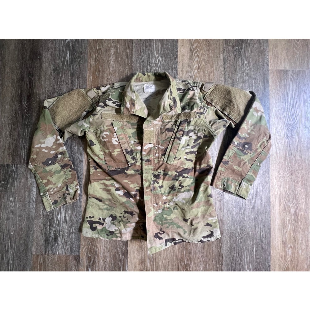 US Military OCP Multicam Combat Coat Mens 33-Short Camo Tactical Uniform Jacket